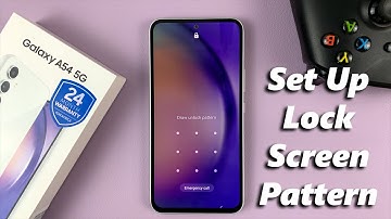 How To Set Up Lock Screen Pattern On Samsung Galaxy A54 5G