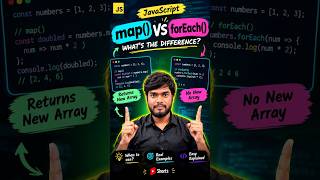 map vs foreach in javascript #shorts #coding