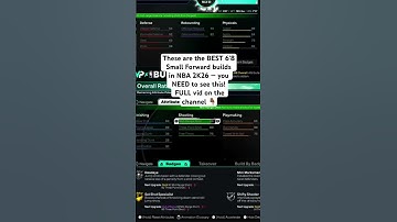 BEST 6’8 SMALL FORWARD BUILD NBA 2K26!