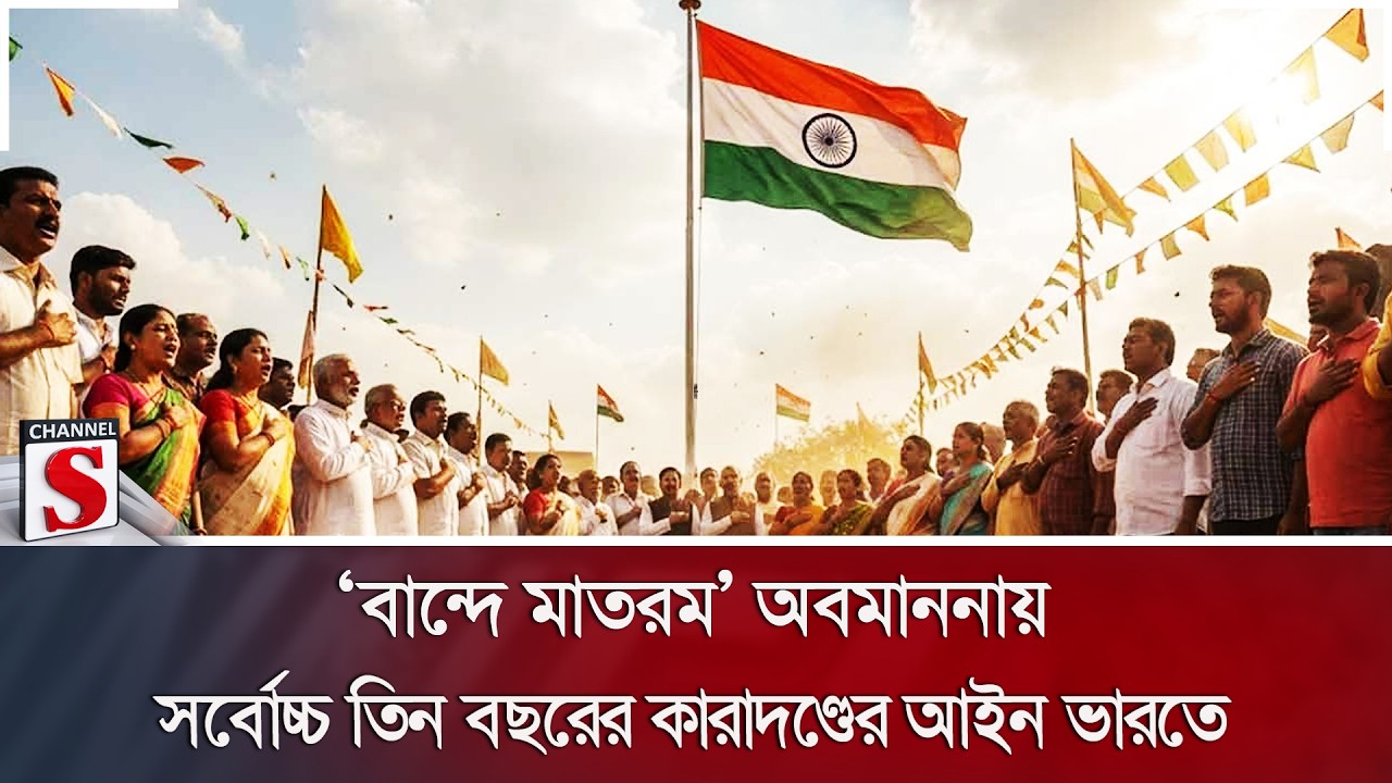 ‘বান্দে মাতরম’ অবমাননায় সর্বোচ্চ তিন বছরের কারাদণ্ডের আইন ভারতে | India | Law | Channel S News