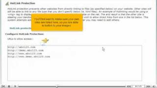 How to setup hotlink protection in cPanel