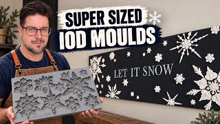 “I Supersized the IOD Snowflake Mould to Create This Christmas Sign.”