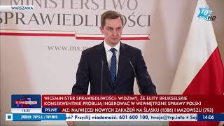 Brukselski Atak Na Polskę? - Konferencja Prasowa Wiceministra Sprawiedliwości Sebastiana Kalety