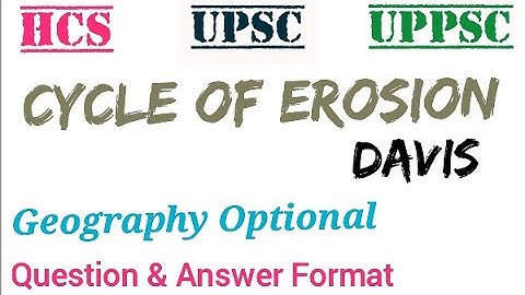 CYCLE OF EROSION : DAVIS