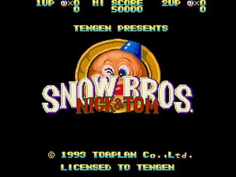 Mega Drive Longplay [376] Snow Bros    Nick & Tom