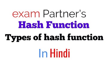 Types of hash function | Hashing | Advanced data structures