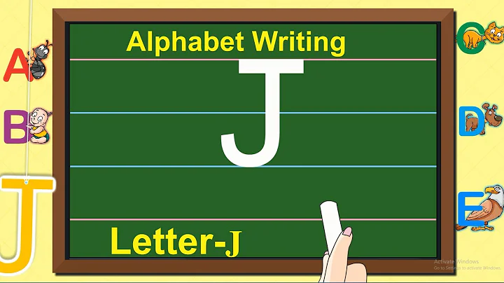 English Capital Letter Writing | Letter - J | Writing Capital ABC for children | Learning Booster