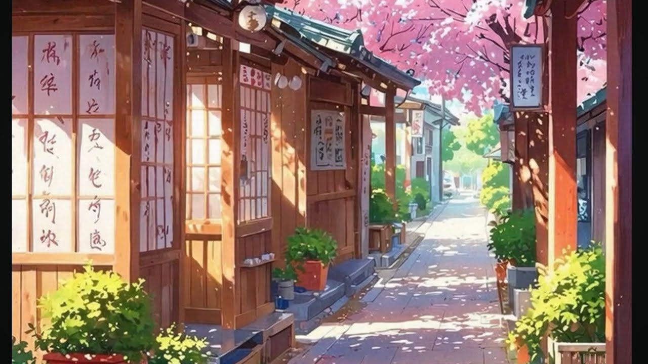 Quiet Anime Street 🌙 Gentle Piano for Relax & Focus