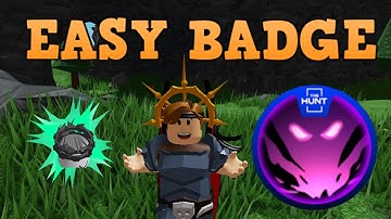🕵 The HUNT BADGE in the SURVIVAL GAME roblox!