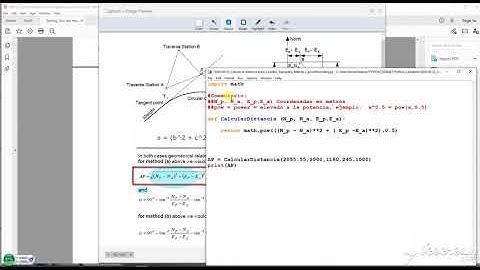 Python-Como Calcular La Distancia Entre Dos Puntos |Topografia| - Metodo 2