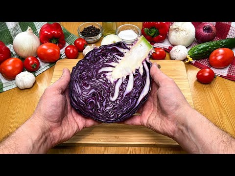 Многие не знают, что с ней делать, а я специально покупаю! Сразу ПЯТЬ САЛАТОВ ИЗ СИНЕЙ КАПУСТЫ