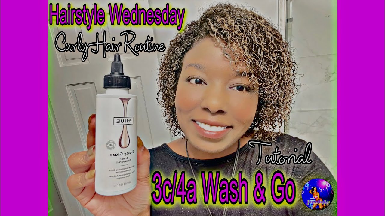 dpHUE Glossy Glaze on Blonde Highlights Curly Wavy Hair Wash Day