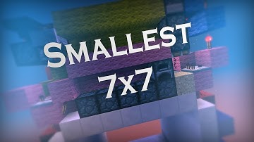 Tiny 7x7 Piston Door - Layout Size [11x7x20=1540 blocks!]