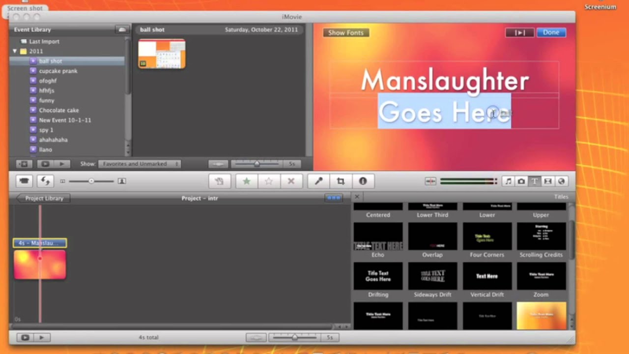 How to make a Good intro in Imovie YouTube