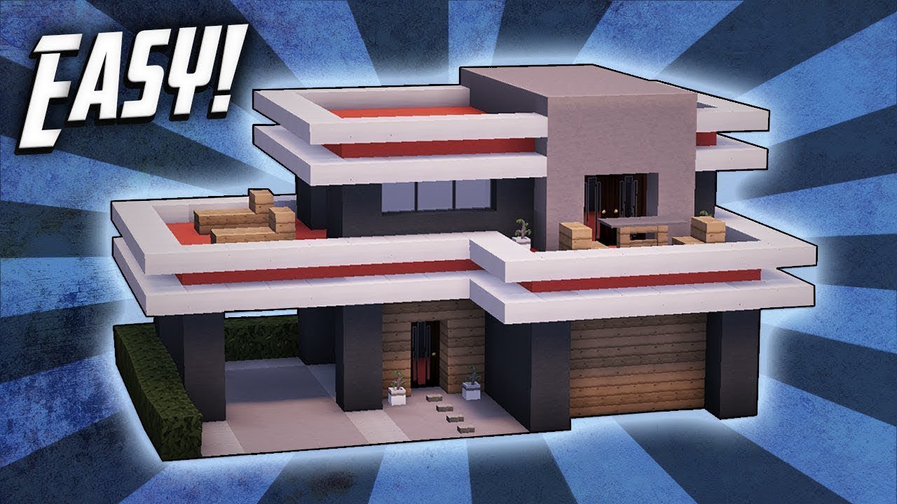 Minecraft Hur Man Bygger Ett Litet Modernt Hus Svenska Youtube