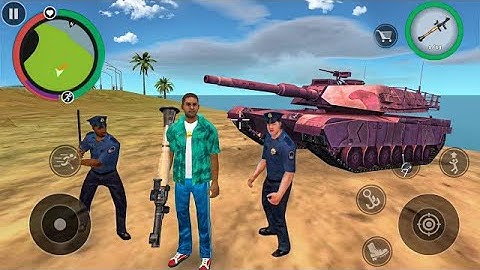 Tank and Helicopter Driving in Open World - Vegas Crime Simulator 2 by Naxeex - Android Gameplay