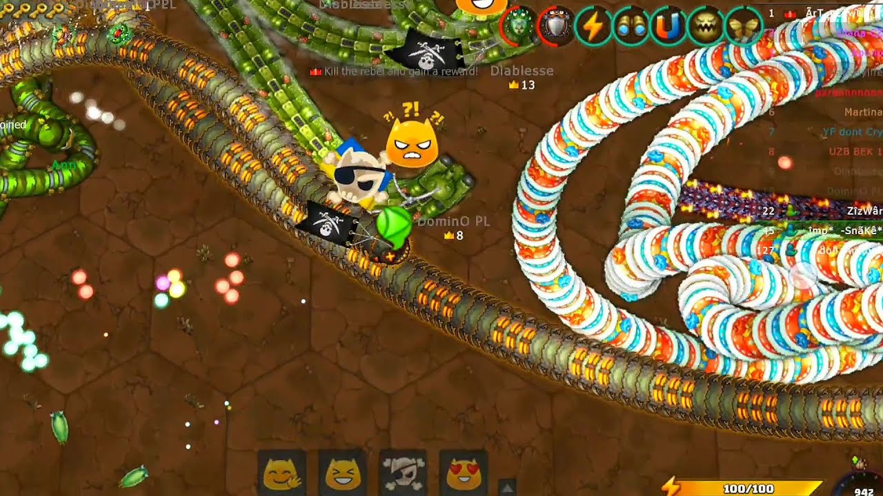 War with the enemies!☠️  A fun team kills hostile players!🔥 Littebigsnake .io🐍