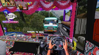 TNSTC Bus Driver Violent Highway eurotruck simulator 2 steering wheel gameplay|bus game