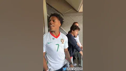 speed reacting to Portugal scoring against turkey #ishowspeed