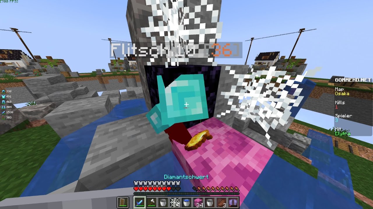 Minecraft PVP Compalation Skywars UHC OnlySwords