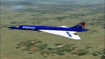 Microsoft Flight Simulator X; Different views in the Concorde