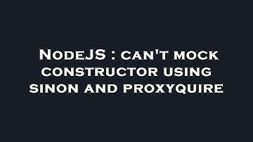 NodeJS : can