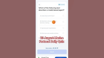 23 August Marina Protocol Daily Quiz Answer|| Today Marina Protocol Daily Quiz