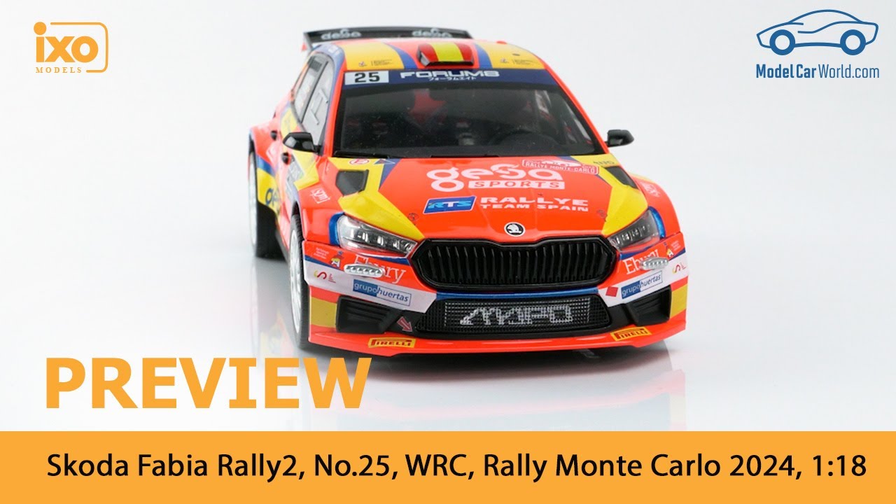 Miniature Skoda fabia rally 2 evo 30 loix/tsjoen wrc rallye