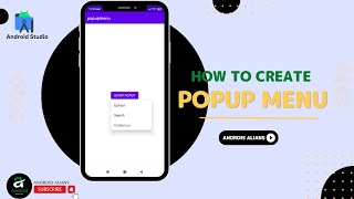 Popup Manu in Android Studio || Android Alians || #java  #android #androidstudio screenshot 5