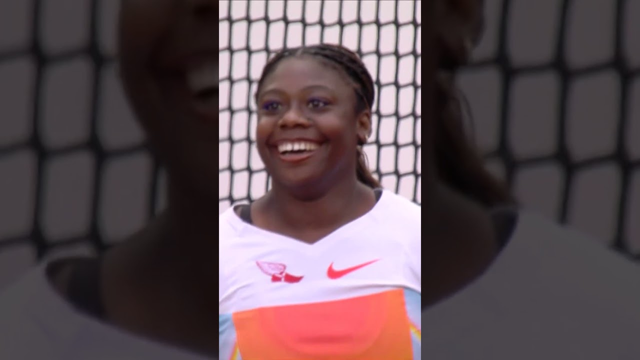 Cierra Jackson stuns with last throw thriller of 71.72m to win the discus in London #DiamondLeague
