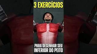 Desenhe o INFERIOR DO PEITO com esses 3 EXERCÍCIOS #dica #hipertrofia #laerciorefundini #musculacao