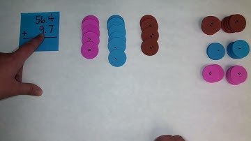 SPIRAL Addition of Decimals to Tenths with Place Value Disks: Traditional Algorithm