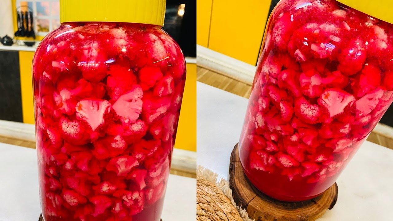 طريقة عمل مخلل القرنبيط | العزومة مع الشيف فاطمة أبو حاتي