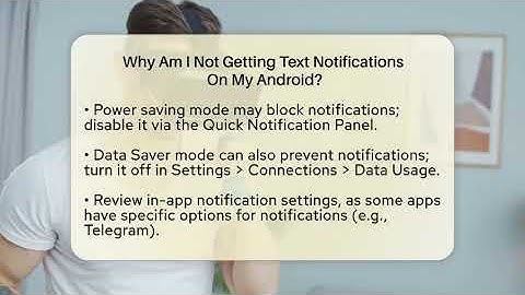 Why Am I Not Getting Text Notifications   On My Android? - Be App Savvy