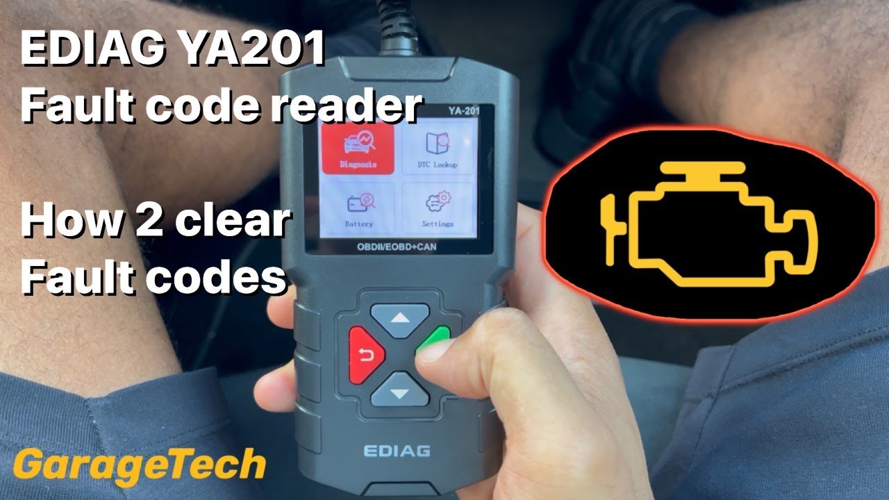 EDIAG YA201 fault code reader review. How to clear and delete fault