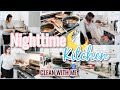 NIGHTTIME KITCHEN CLEAN WITH ME | NIGHTLY KITCHEN CLEANING ROUTINE | KITCHEN RE-SET FOR THE NEXT DAY