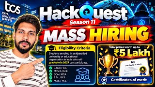 TCS MASS HIRING Challenge | Hack Quest sessions 11 | Only for 2027 Graduates