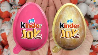 NEW!!! 100 Yummy Kinder Joy Surprise Egg Toys Opening A Lot Of Kinder Joy Chocolate ASMR #4601