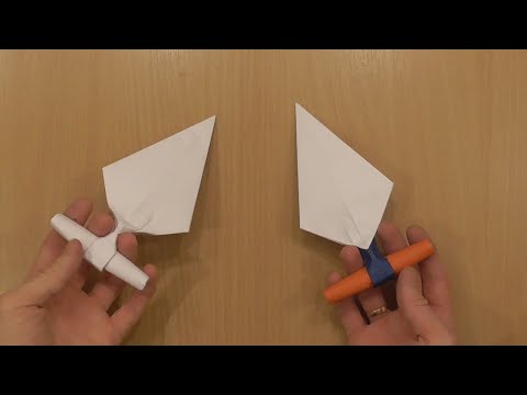 Как сделать короткий Тычковый нож из бумаги своими руками