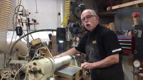 A LATHE POWERED DRUM SANDER