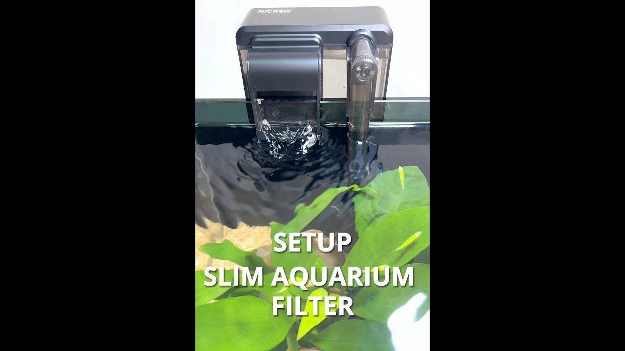 NICREW Slim Filtre Extérieur Aquarium, Filtre Ajustable à 3