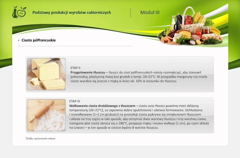 Sprawdzian Z Ciast Technologia Gastronomiczna Technologia ciastkarska. Ciasta: drożdżowe, półfrancuskie, francuskie