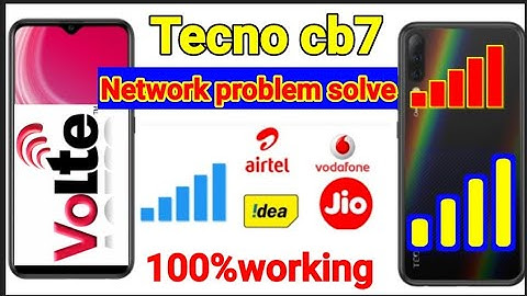 Tecno cb7 network problem solve // how to solve network problem tecno cb7