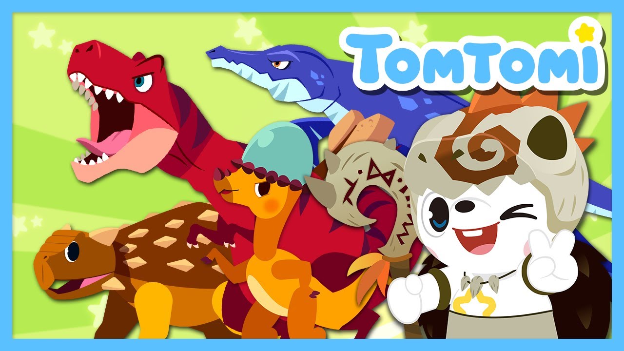 All your favorite dinos are right here—RAWR-some! | Dinosuar Songs Compilation | Kids Song | TOMTOMI