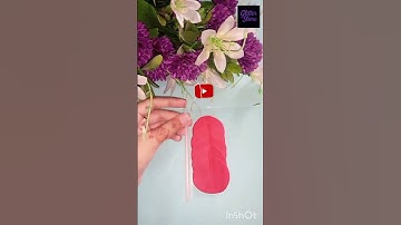 How to make flower with a super clay | Clay satisfying #clay #handmade #asmr #craft #Glitter Slime-1