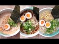 3 Easy Ramen Soup Recipes 🍜 + Japanese seasoned eggs