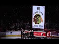 Marian Hossa S 81 Goes To The Rafters Marian Hossa S 81 Goes To The Rafters