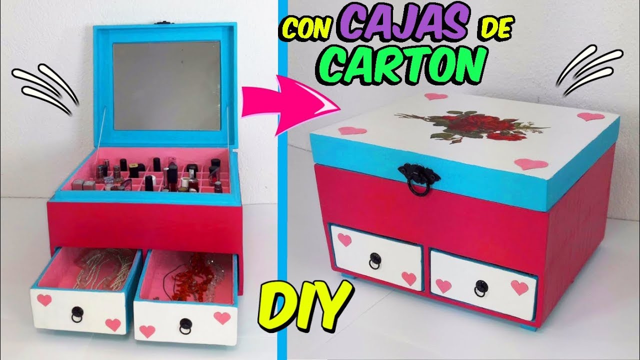 INCREÍBLE DIY RECICLANDO CARTÓN COMO HACER UN