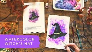 Easy To Paint Witch's Hat | Halloween Mini Workbook Tutorial with Sarah Cray