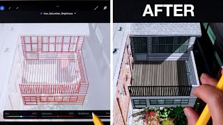 From Drone Photo to 3D Home Model: Using Procreate for Home Remodels